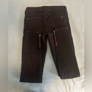 Vince Black Denim Jeans with Zipper Accents Women’s 26